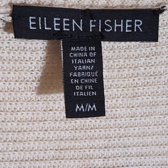 Eileen Fisher Beige Open Front Cardigan - Picture 4 of 4